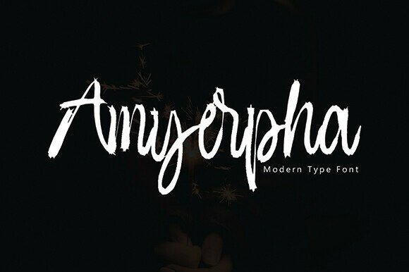 Amyerpha Font: A Modern Handwritten Brush Font for Editorial Design