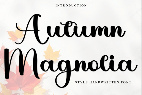 Autumn Magnolia Font Review for Editorial Design