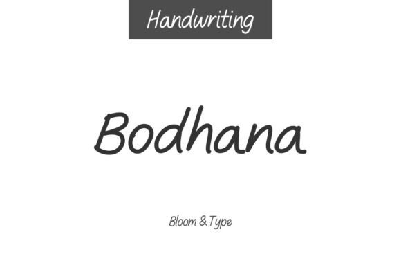 Bodhana: A Charming Handwritten Font for Your Business