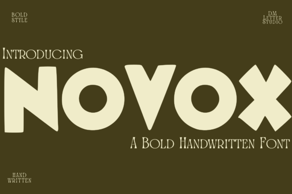Exploring the Bold Personality of the Novox Handwritten Font