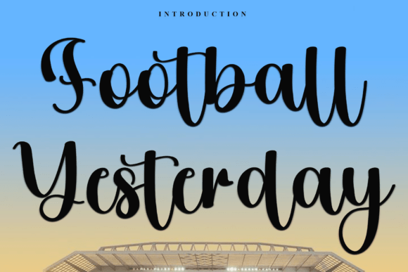 Football Yesterday: A Beautiful Handwritten Font for Building Your Brand