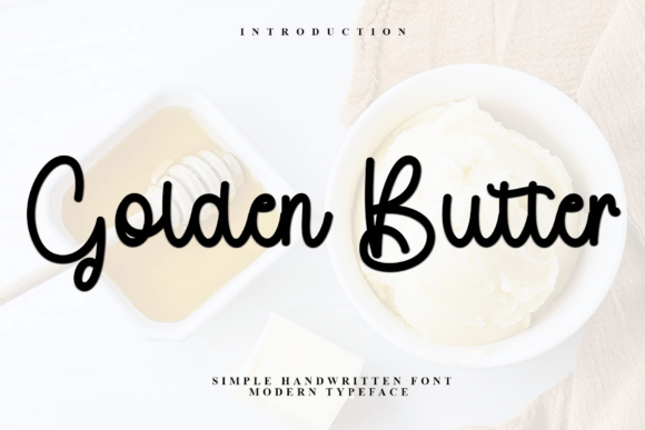 Golden Butter Font for Beautiful Brand Identity