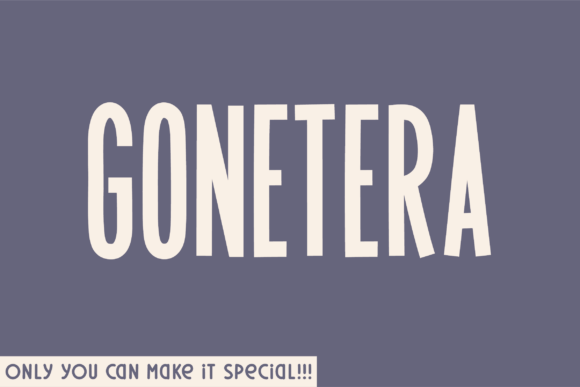 Gonetera: A Natural Script Font for Modern Campaigns
