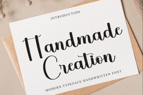 Handmade Creation Font: Distinctive Typography for Web Design