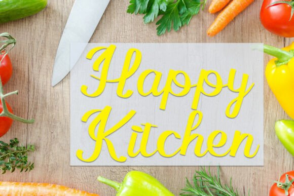 Happy Kitchen: A Font Made for Makers