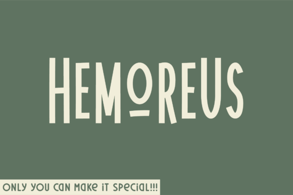 Hemoreus: A Handwritten Font for Your Crafting Projects