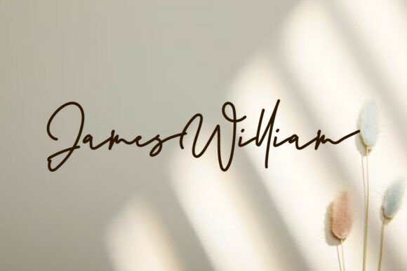James William Font: A Designer’s Favorite Signature Script