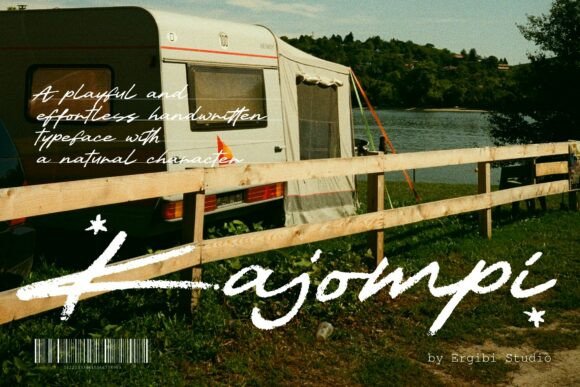 Kajompi Font: Authentic Handwriting for Crafts and Products