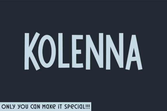 Kolenna Font: The Natural Handwritten Typeface for Creative Products