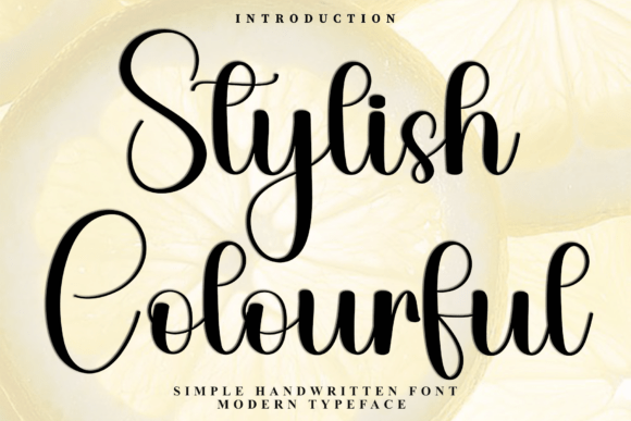Stylish Colourful: A Versatile Font for Creative Branding Projects