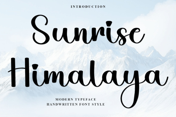 Sunrise Himalaya: A Soft and Distinctive Script Font