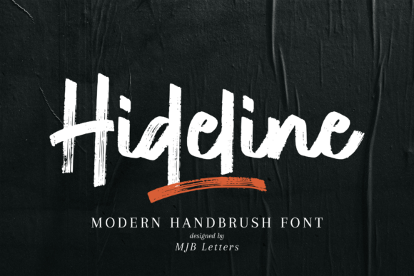 The Hideline Font: A Bold Brush Typeface for Campaign Impact