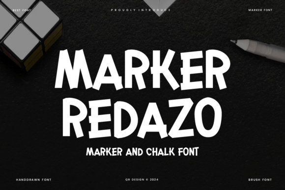 The Marker Redazo Font for Creative Crafts and Products