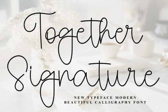 Together Signature: A Versatile Script Font for Editorial Design