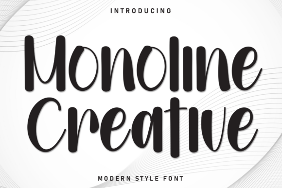 Using Monoline Creative Font in Digital Campaigns