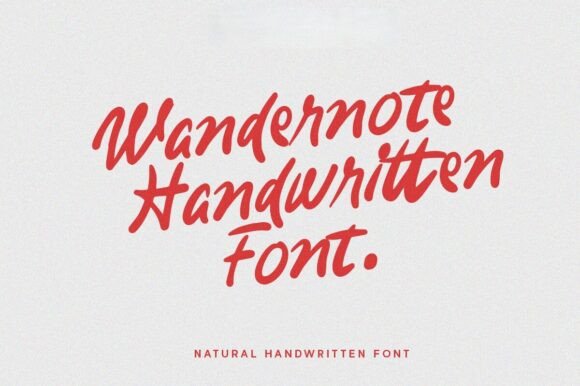 Wandernote Handwritten: The Casual Editorial Font