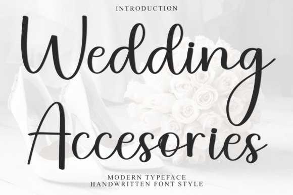 Wedding Accesories Font for Modern Campaign Design